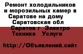 Ремонт холодильников и морозильных камер в Саратове на дому!  - Саратовская обл., Саратов г. Электро-Техника » Услуги   